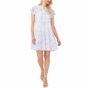 $119 msrp NWT CeCe Flutter Sleeve Yoke Detail Dress xs